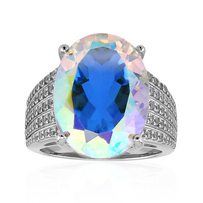 Anillo en plata con Cuarzo Rayo de luna