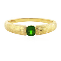 Anillo en plata con Diópsido de Rusia