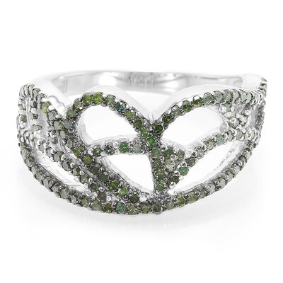 Anillo en plata con Diamante fantasía