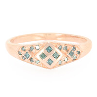 Anillo en plata con Diamante fantasía