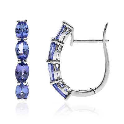 Pendientes en oro con Tanzanita