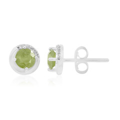 Pendientes en plata con Demantoide de Namibia