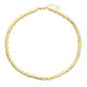 Collar en plata con Hematita dorada