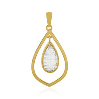 Colgante en plata con Topacio blanco