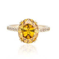 Anillo en oro con Esfalerita