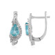 Pendientes en plata con Apatita azul