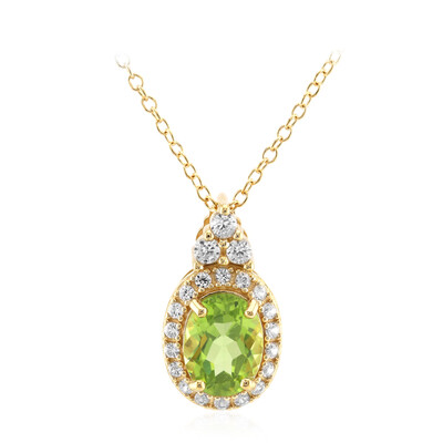 Collar en plata con Peridoto de Birmania