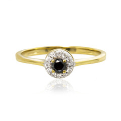 Anillo en oro con Diamante negro