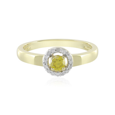 Anillo en oro con Diamante amarillo I4
