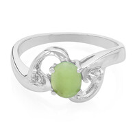 Anillo en plata con Crisoprasa imperial