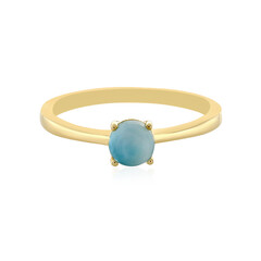 Anillo en plata con Larimar