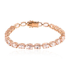 Brazalete en oro con Morganita (CUSTODANA)