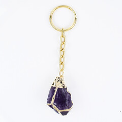 Accesorio en acero inoxidable con Amatista