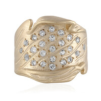 Anillo en plata con Topacio blanco