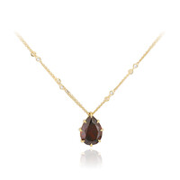 Collar en oro con Zircón rojo (de Melo)