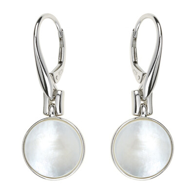 Pendientes en plata con Nácar (dagen)