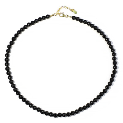 Collar en plata con Turmalina negra