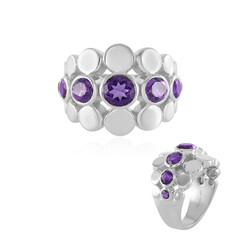 Anillo en plata con Amatista de Siberia (de Melo)