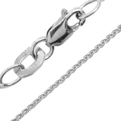 Cadena en oro blanco 9k 45 cm - 1,3 g