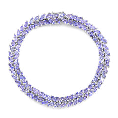 Brazalete en plata con Tanzanita