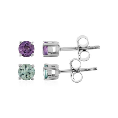 Pendientes en plata con Amatista