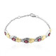 Brazalete en plata con Rodolita del Valle Rift (Remy Rotenier)