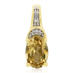 Colgante en oro con Berilo dorado Xia