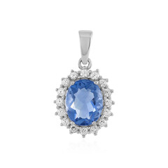 Colgante en plata con Fluorita de color cambiante