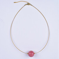 Collar en acero inoxidable con Tulita