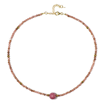 Collar en plata con Rodonita