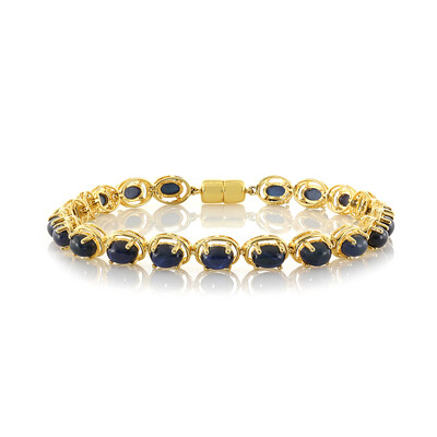 Brazalete en plata con Zafiro estrella azul