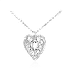Collar en plata con Topacio blanco