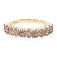 Anillo en oro con Zafiro Padparascha no calentado