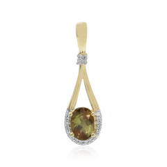 Colgante en oro con Andalucita
