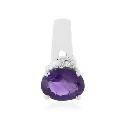 Colgante en plata con Amatista de Zambia