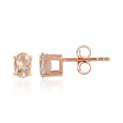 Pendientes en plata con Morganita
