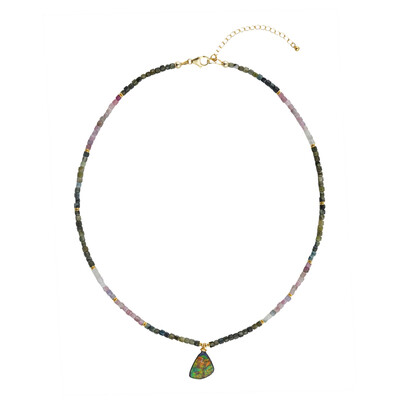 Collar en plata con Ammolita
