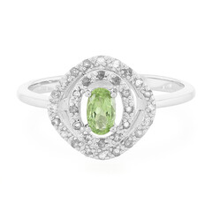 Anillo en oro con Turmalina Paraíba de Brasil