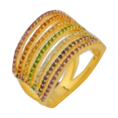 Anillo en plata con Amatista de Zambia