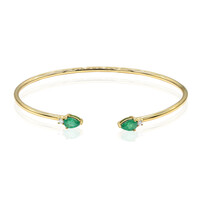 Brazalete en oro con Esmeralda de Zambia AAA (CIRARI)