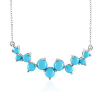 Collar en plata con Turquesa bella durmiente (Faszination Türkis)