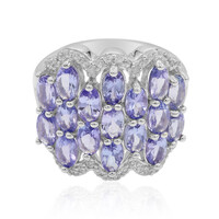 Anillo en plata con Tanzanita