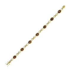 Brazalete en oro con Granate (CUSTODANA)
