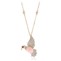 Collar en oro con Ópalo rosa (CIRARI)