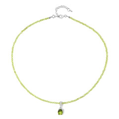 Collar en plata con Peridoto