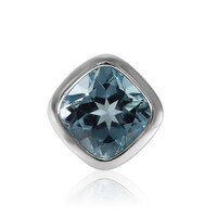 Colgante en plata con Topacio azul cielo