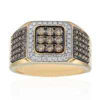 Anillo en oro con Diamante champán SI2