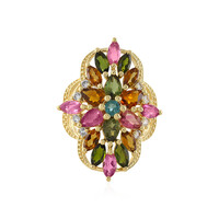 Anillo en plata con Turmalina