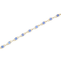 Brazalete en oro con Tanzanita AAA