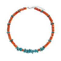 Collar en plata con Turquesa